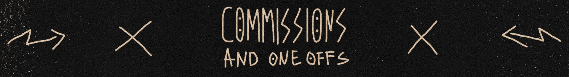 commissions and one offs banner